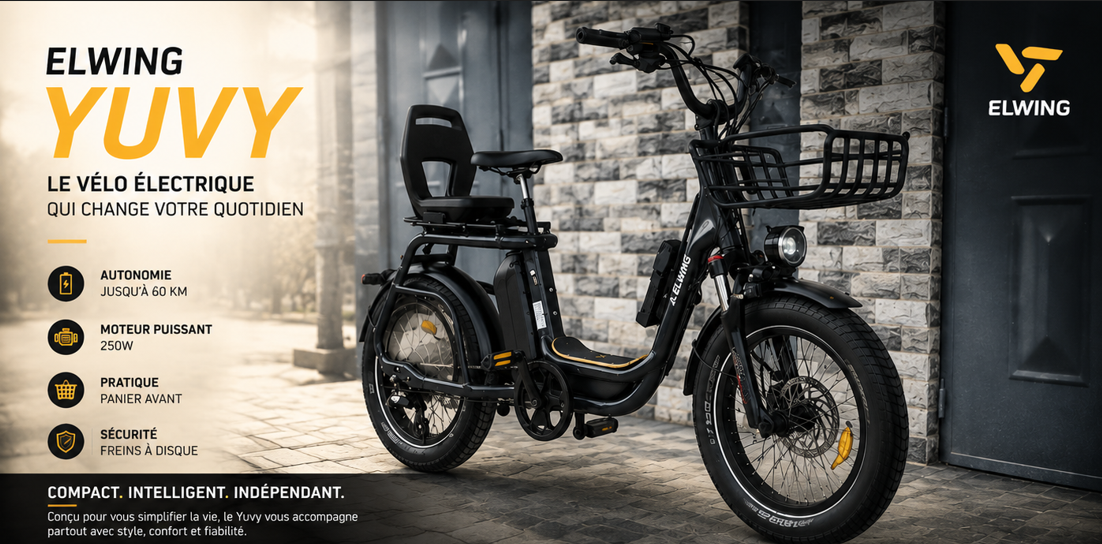 vélo Elwing Yuvy cargo électrique